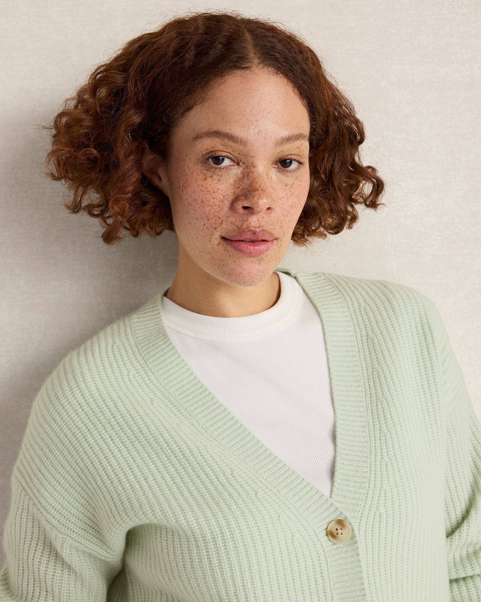 HAVEN Cashmere Shaker Stitch Cardigan
