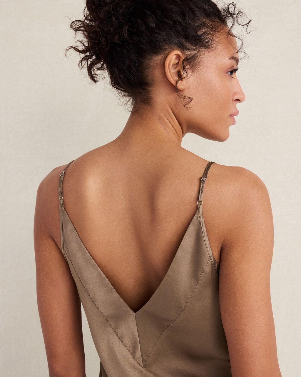 HAVEN Washable Silk Double V Sleep Cami
