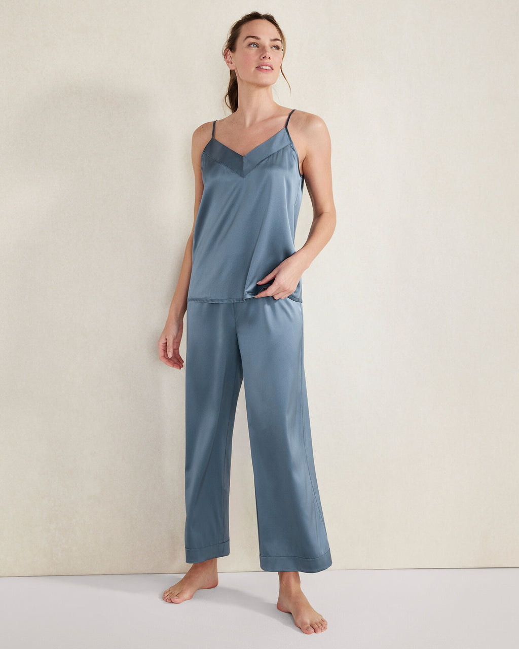 HAVEN Washable Silk Double V Sleep Cami