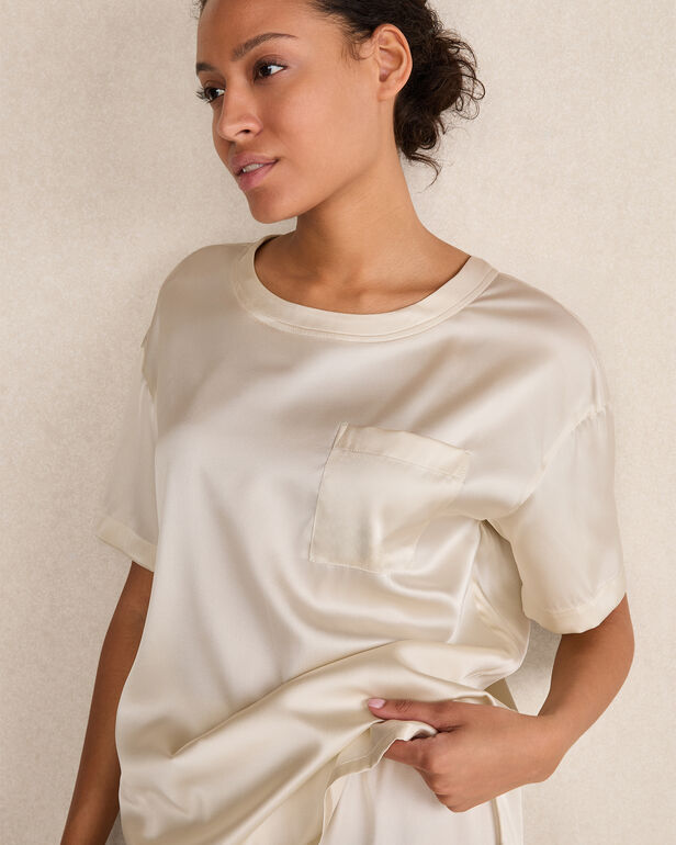 HAVEN Washable Silk Sleep Top