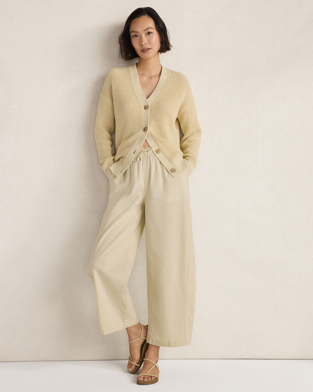 HAVEN Organic Cotton Shaker Stitch Cardigan