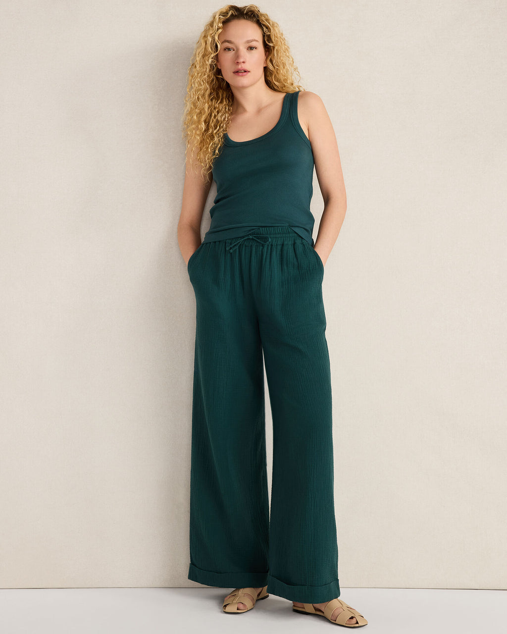 HAVEN Organic Cotton Scoop Neck Tank