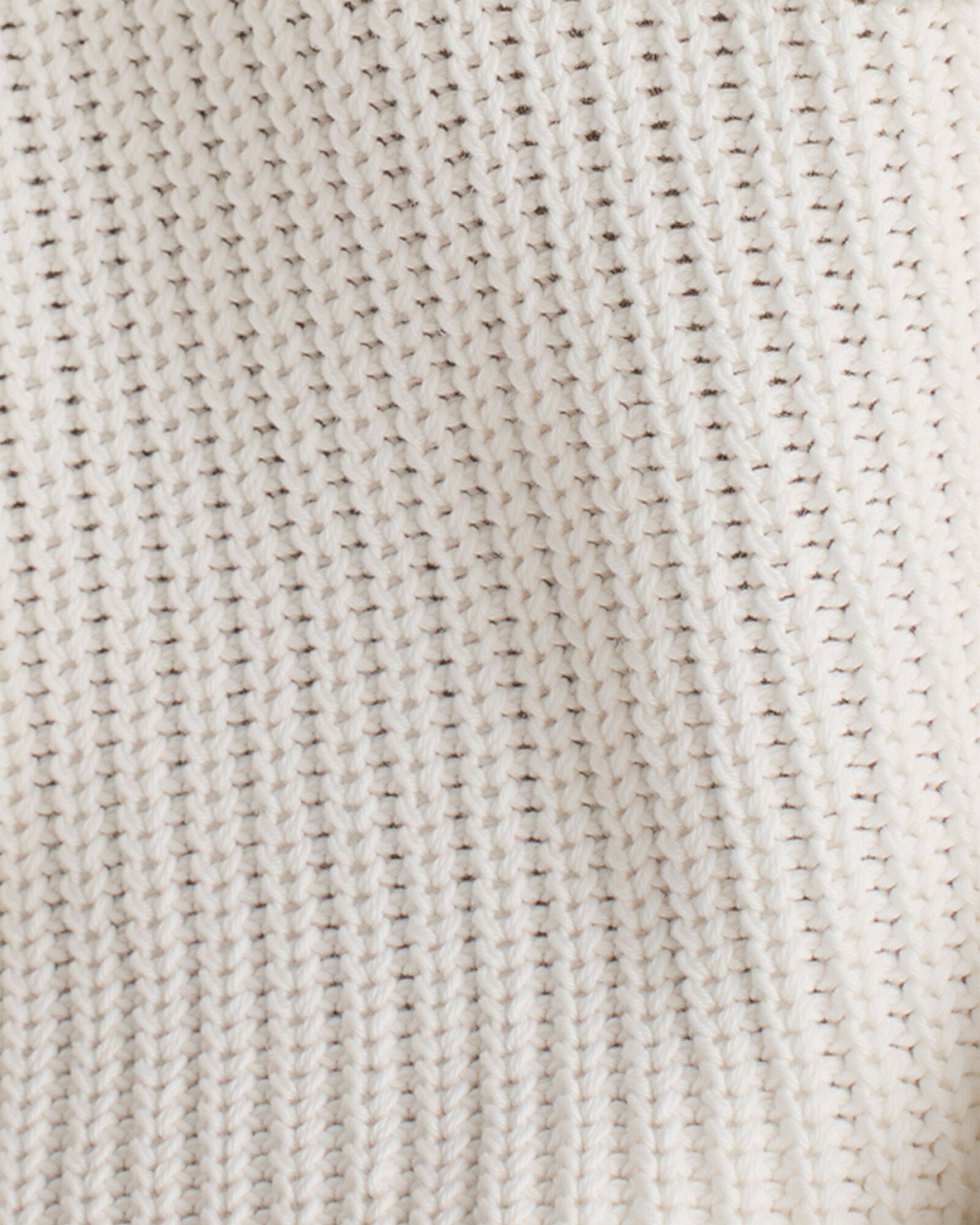 HAVEN Organic Cotton Shaker Stitch Roll Neck Sweater