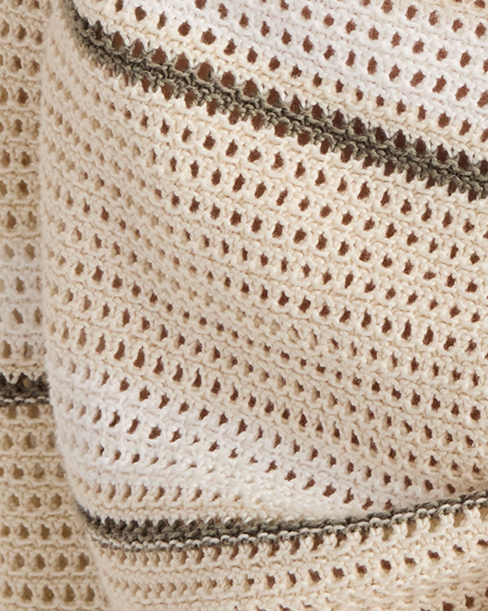 HAVEN Cotton Linen Stripe Crossover Sweater