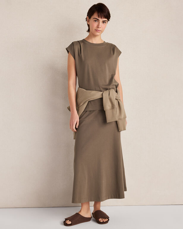 HAVEN Organic Cotton Interlock Pleated Tee