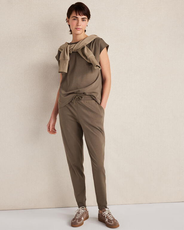 HAVEN Organic Cotton Interlock Pleated Tee