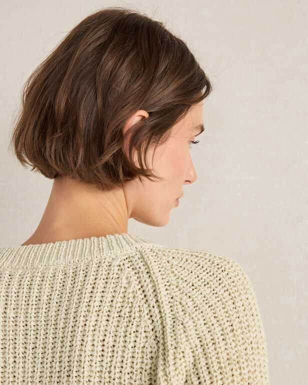 HAVEN Cotton Tape Yarn V-Neck Cardigan
