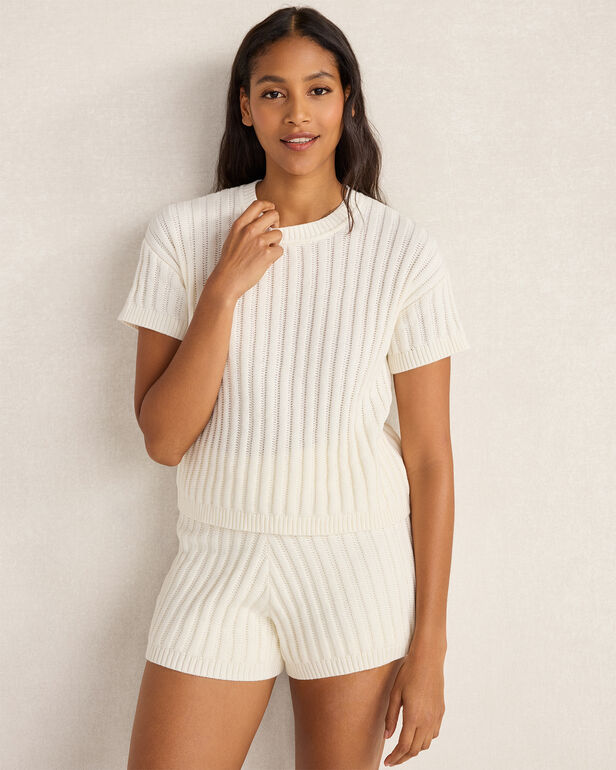 HAVEN Cotton Vertical Stitch Shorts