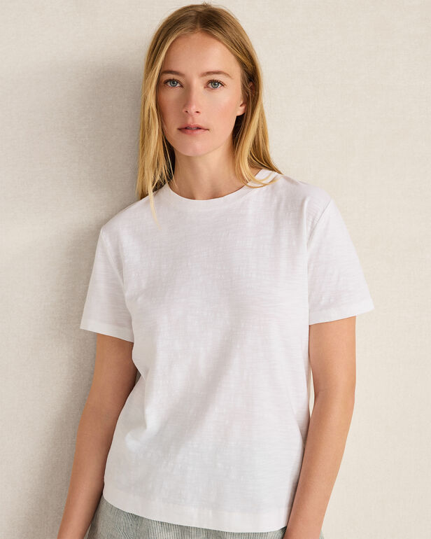 HAVEN Organic Cotton Slub Jersey Short Sleeve Tee