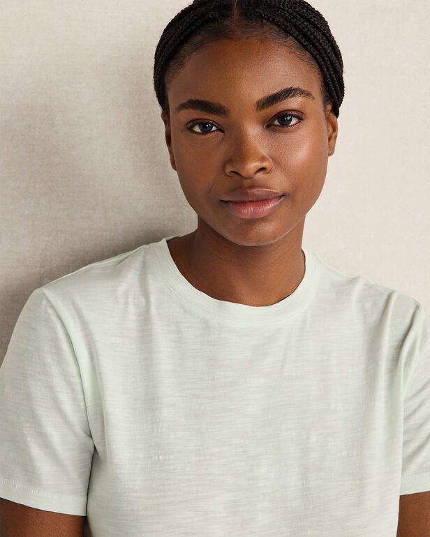 HAVEN Organic Cotton Slub Jersey Short Sleeve Tee