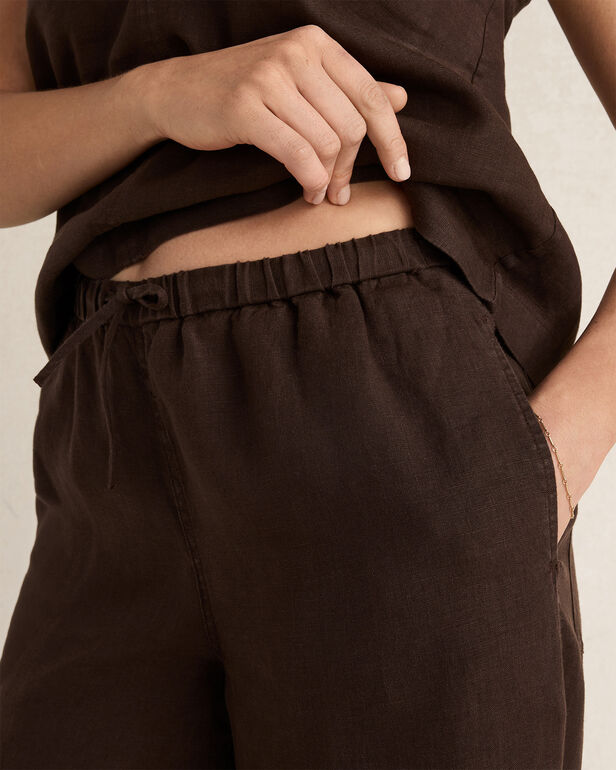 HAVEN Linen Wide Leg Drawstring Pants