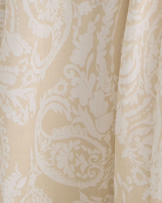 HAVEN Ramie Blend Paisley Tiered Maxi Dress