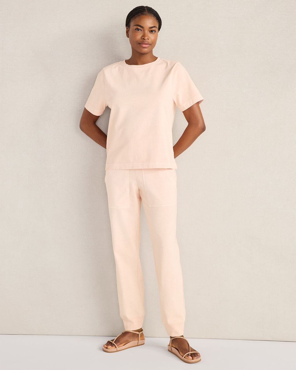 HAVEN Garment-Dyed Organic Cotton Jersey Knit Tee