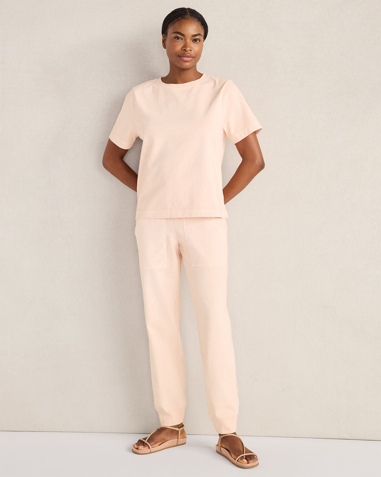 HAVEN Garment-Dyed Organic Cotton Jersey Knit Tee
