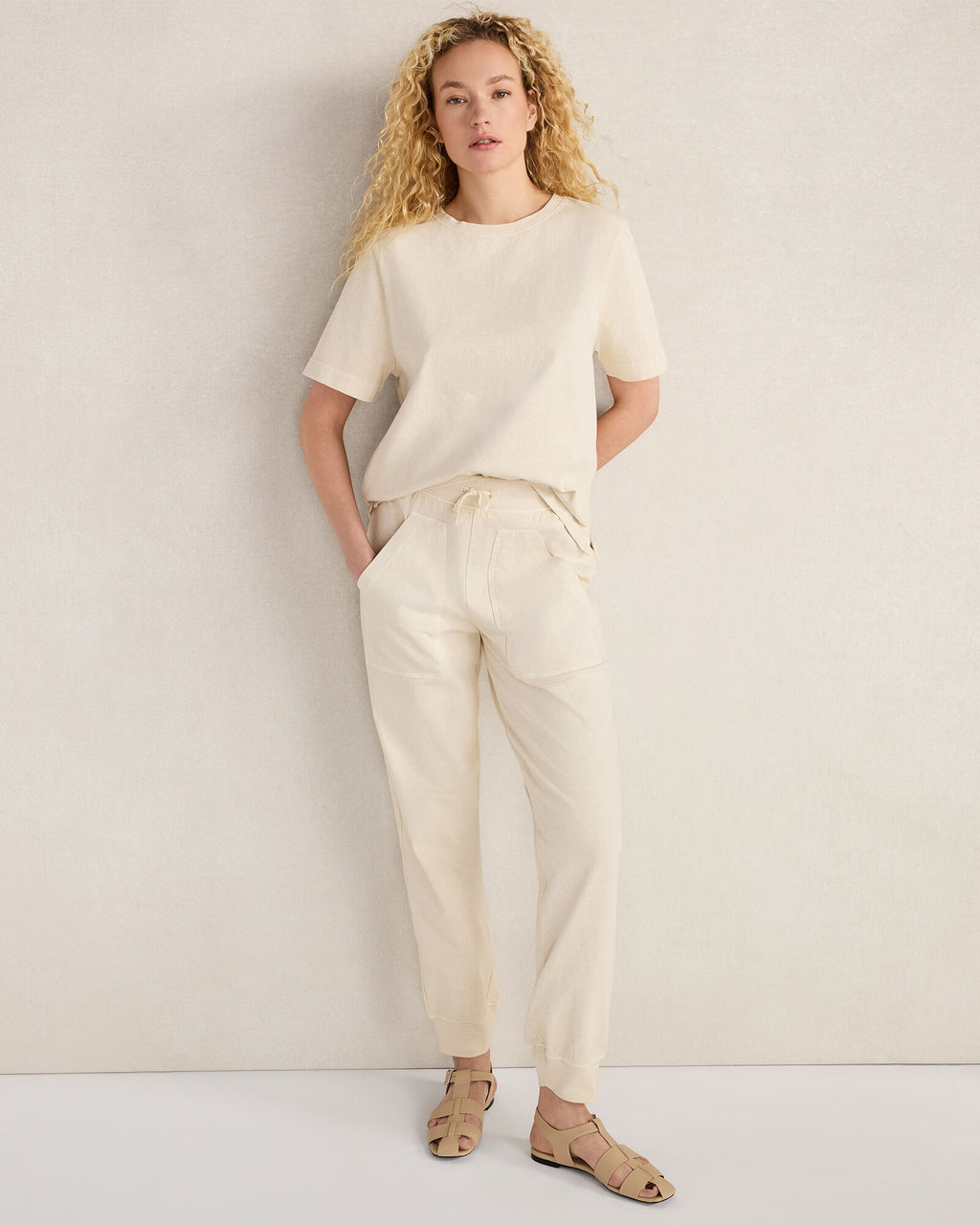 HAVEN Garment-Dyed Organic Cotton Jersey Knit Tee