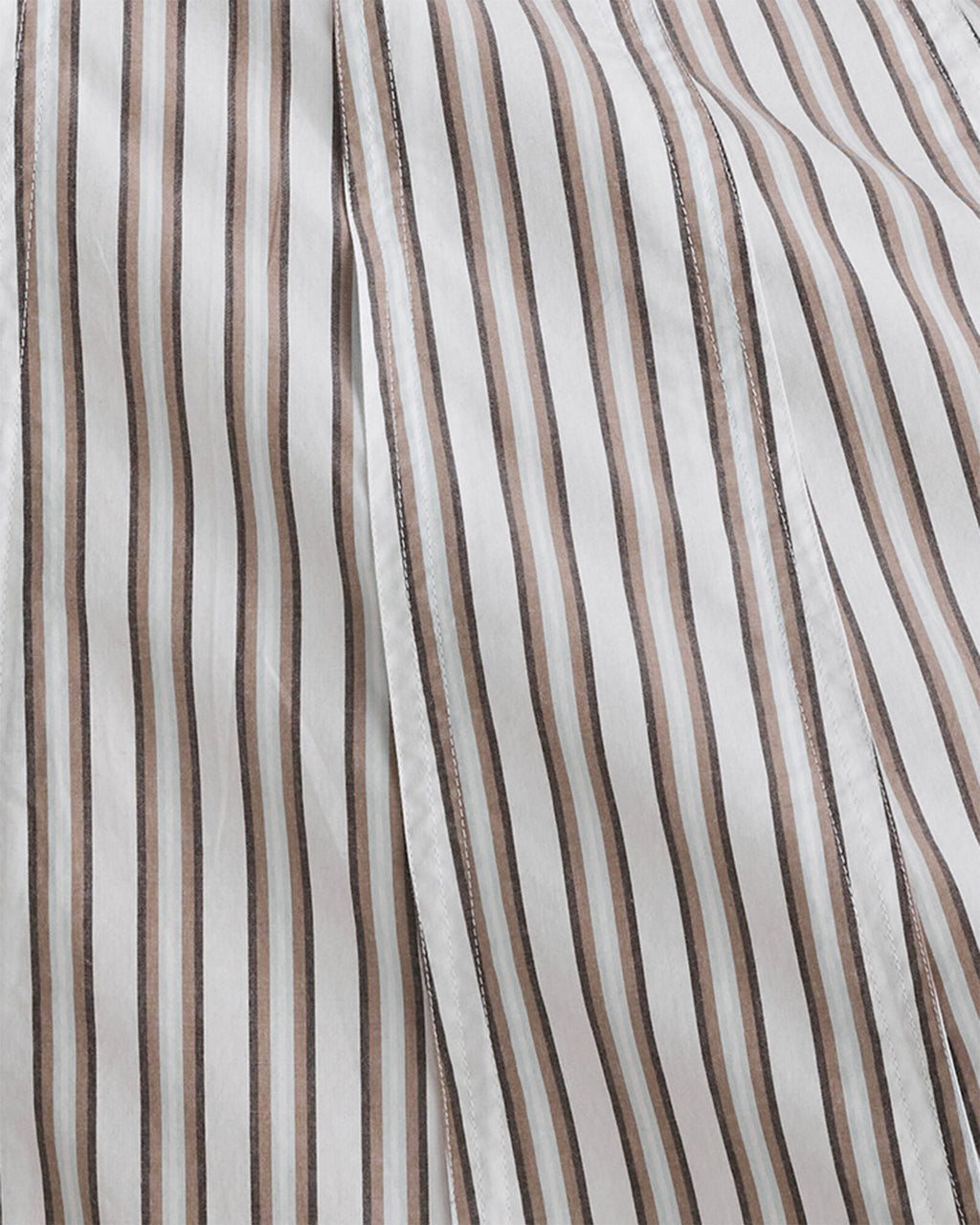HAVEN Organic Cotton Poplin Stripe Drop Waist Skirt