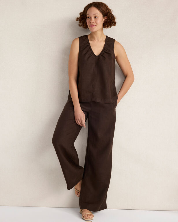 HAVEN Linen U-Neck Tank