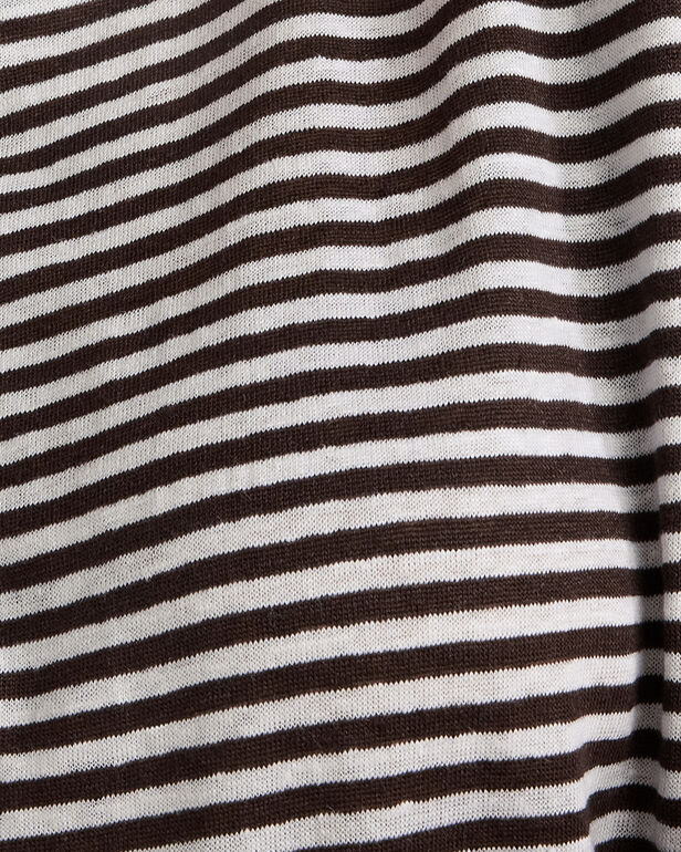 HAVEN Linen Striped Short Sleeve Tee