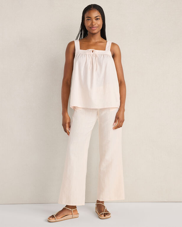 HAVEN Organic Cotton Linen Square Neck Top