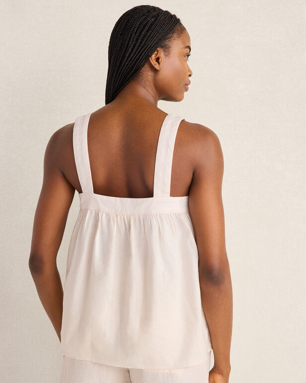HAVEN Organic Cotton Linen Square Neck Top