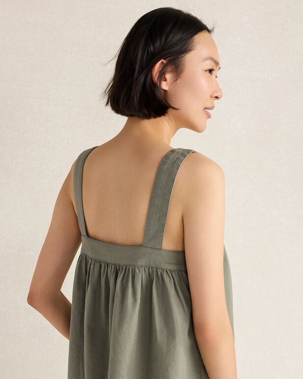 HAVEN Organic Cotton Linen Square Neck Top