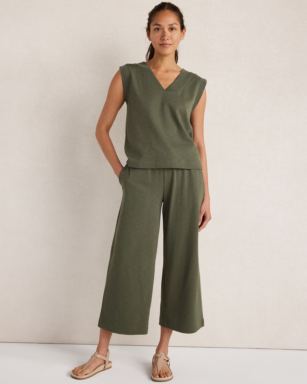 HAVEN Organic Cotton Slub Interlock Pants