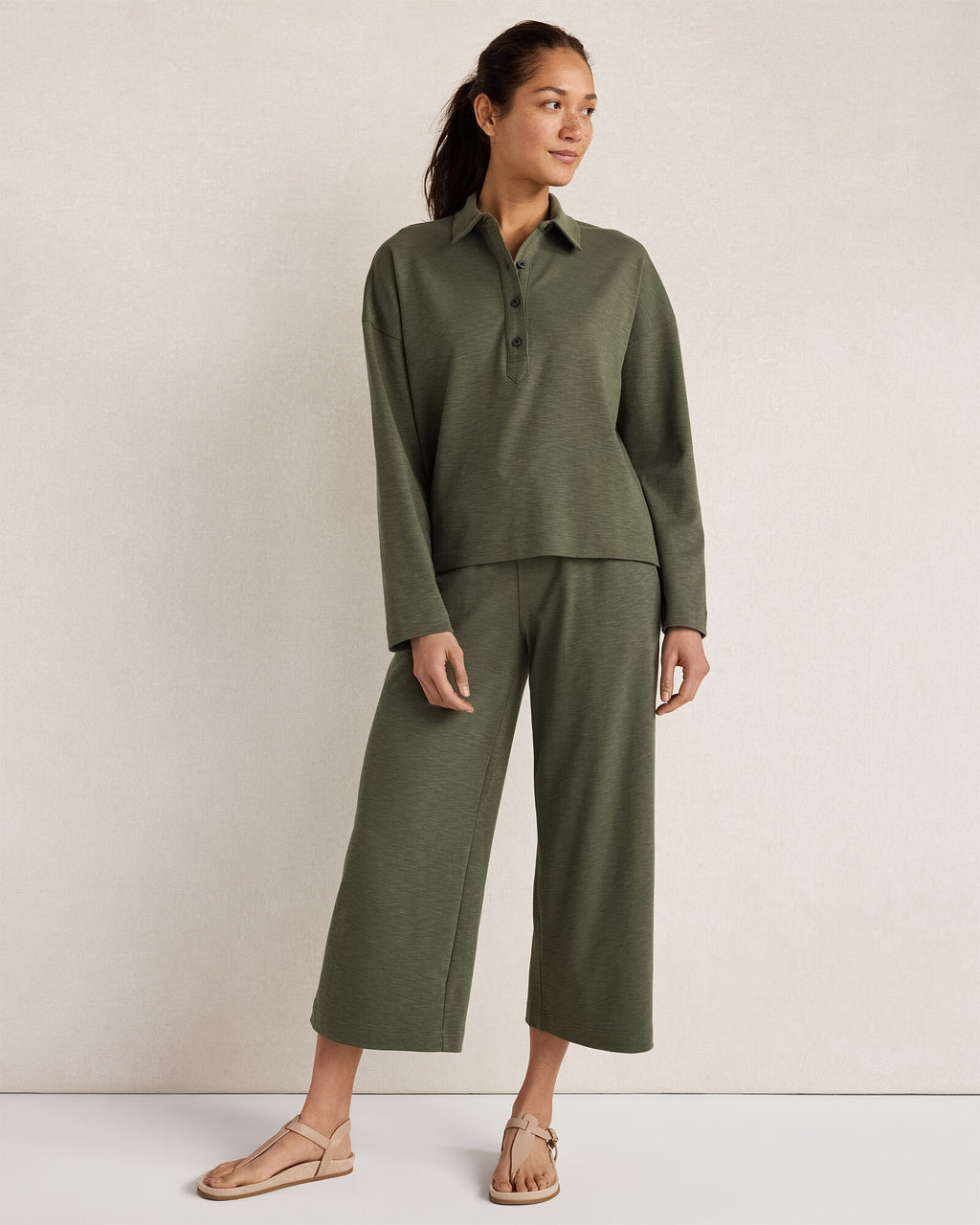 HAVEN Organic Cotton Slub Interlock Pants