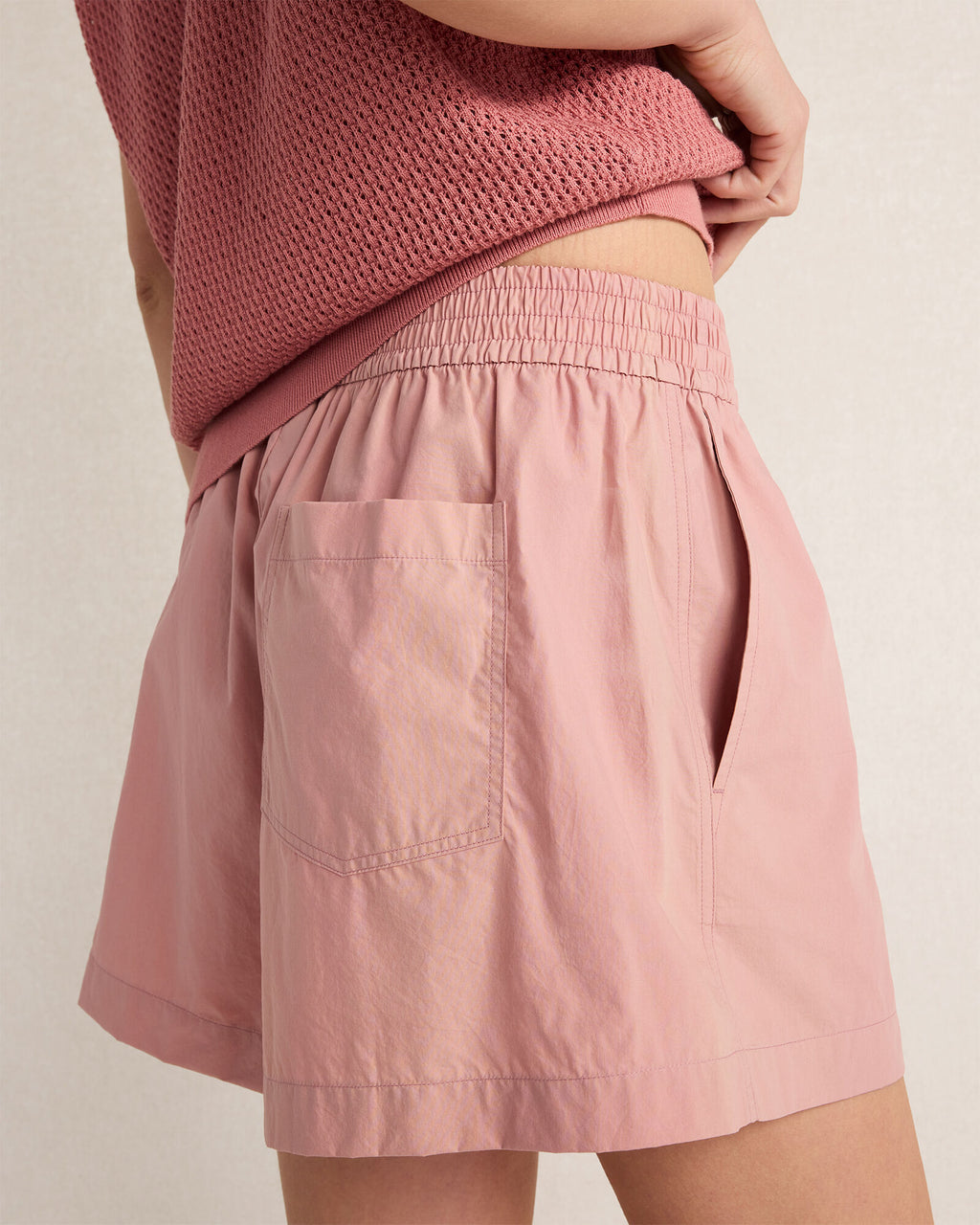 Varley Morales Cotton Drawstring Shorts