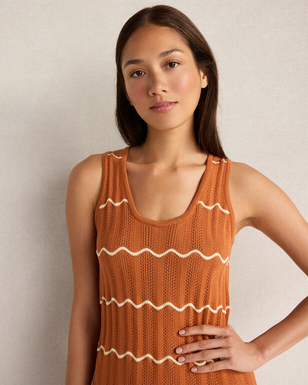 Varley Yuna Scallop Knit Dress