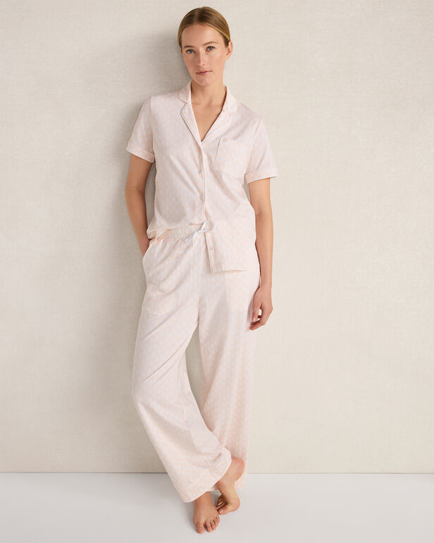 HAVEN Organic Cotton Jersey Medallion Foulard Pajama Top