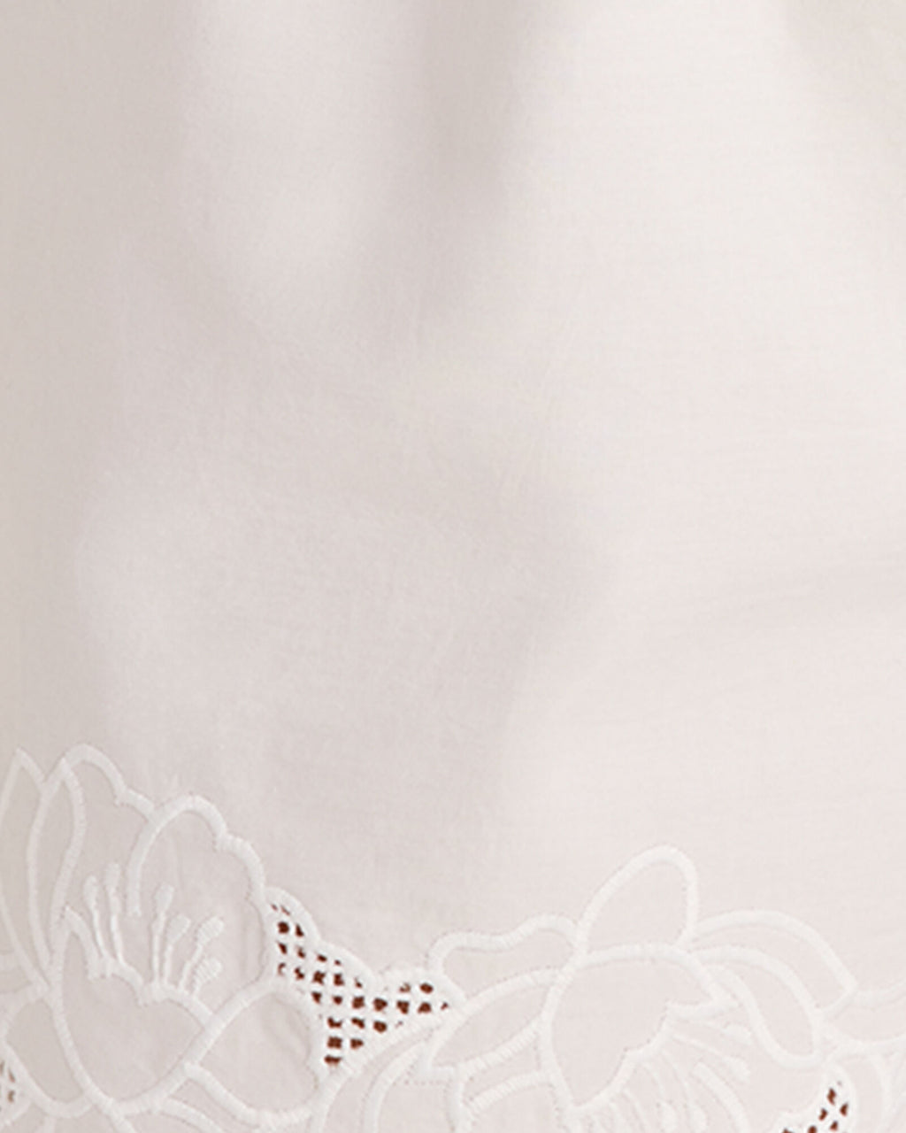HAVEN Cotton Poplin Embroidered Shorts